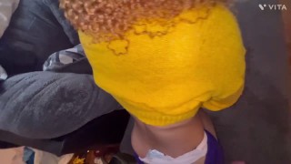 Teen Babysitter take 100 to get her asshole fuck before wife comes home doggy style